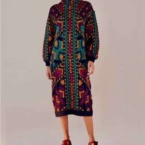 NWT FARM Rio midi sweater dress